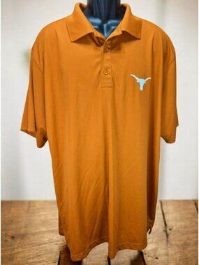 Texas Longhorn Apparel Mens Burnt Orange Polo Size XXL
